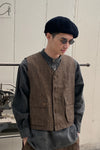 Aviva Jifei Xue single buckle vest SS23-SBCV-ACP bronze color PAJX3